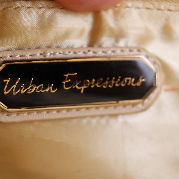 Urban Expressions Cream Quilted Envelope Clutch Bag | Certified Vegan - Picture 12 of 14